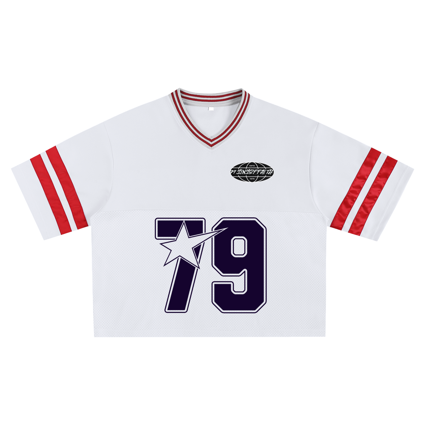 Taped Mesh Boxy T-shirt