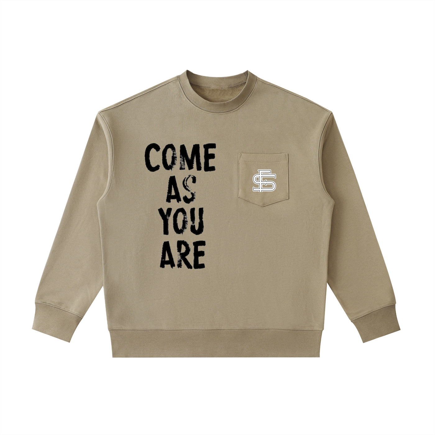 Heavyweight Patch Pocket Crewneck Sweatshirt