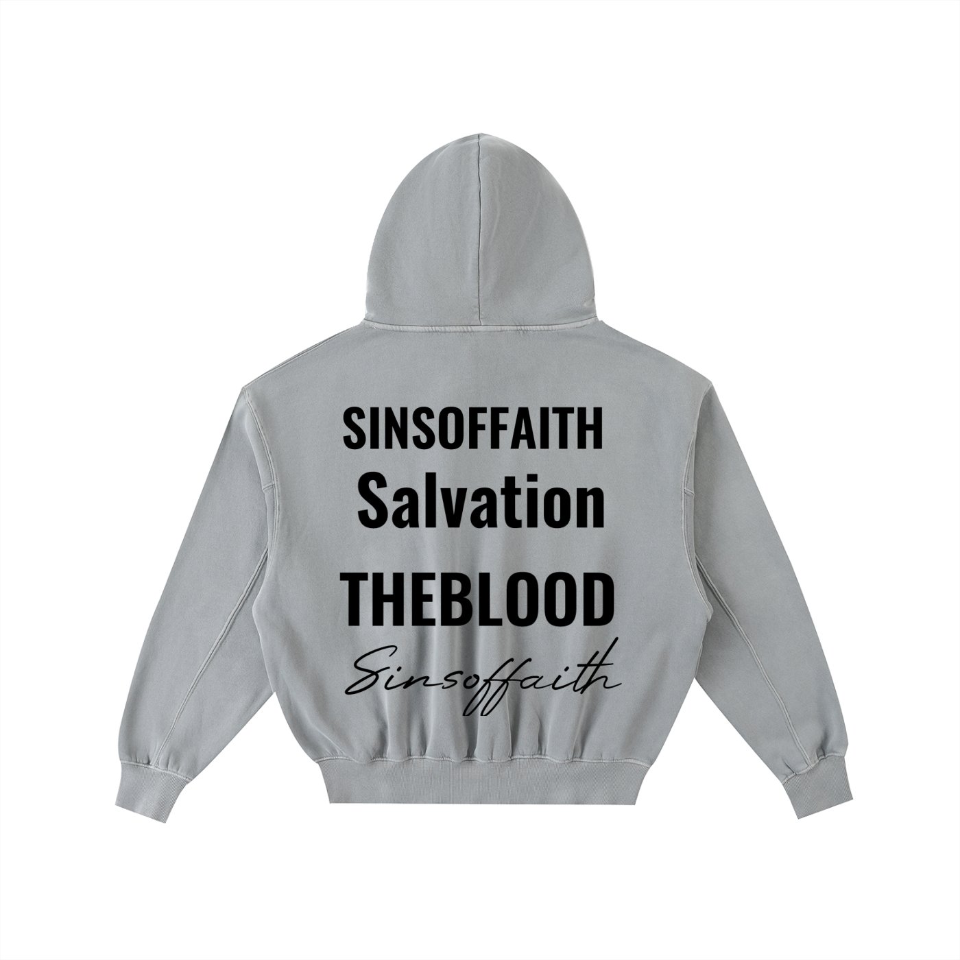 Frayed Enzyme Washed Fleece Hoodie