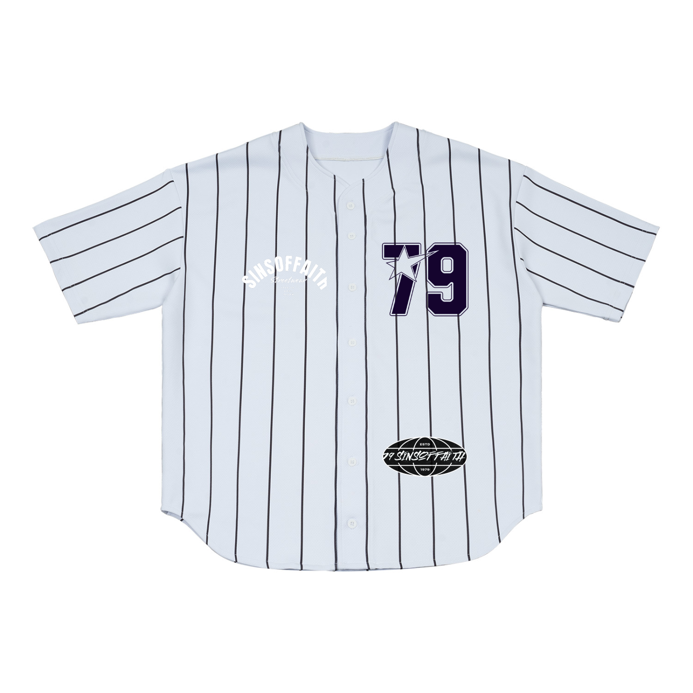 Pinstripe Baseball Jersey
