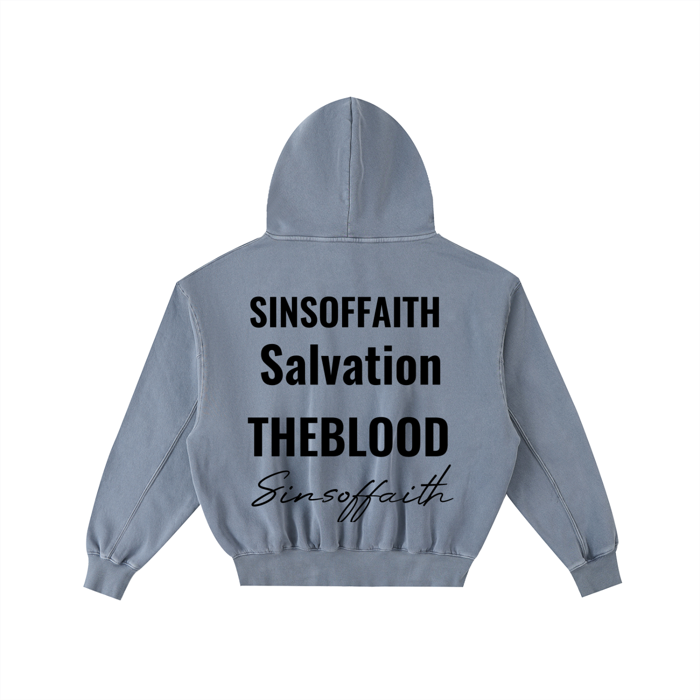 Frayed Enzyme Washed Fleece Hoodie