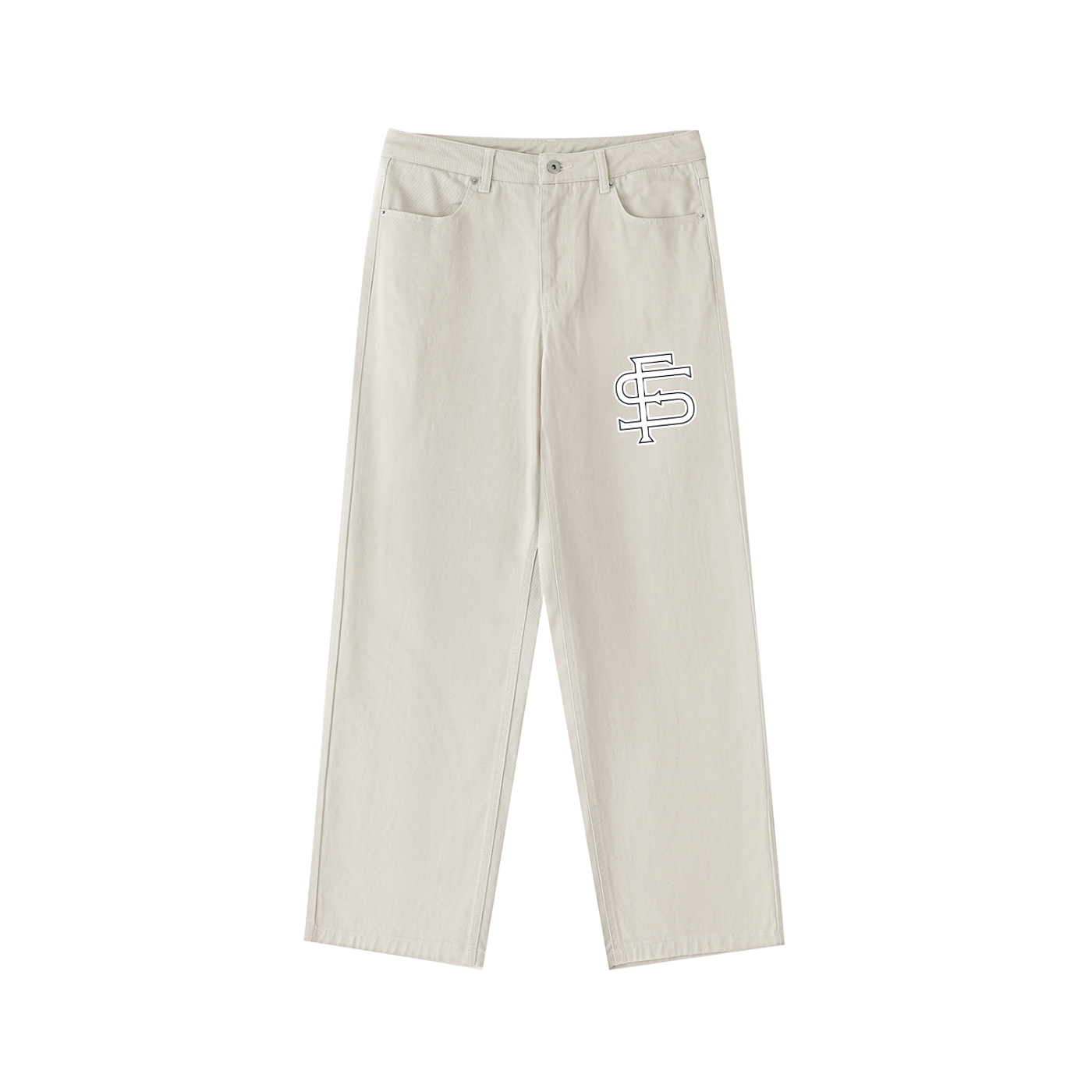 Heavyweight Cotton Straight-Leg Pants