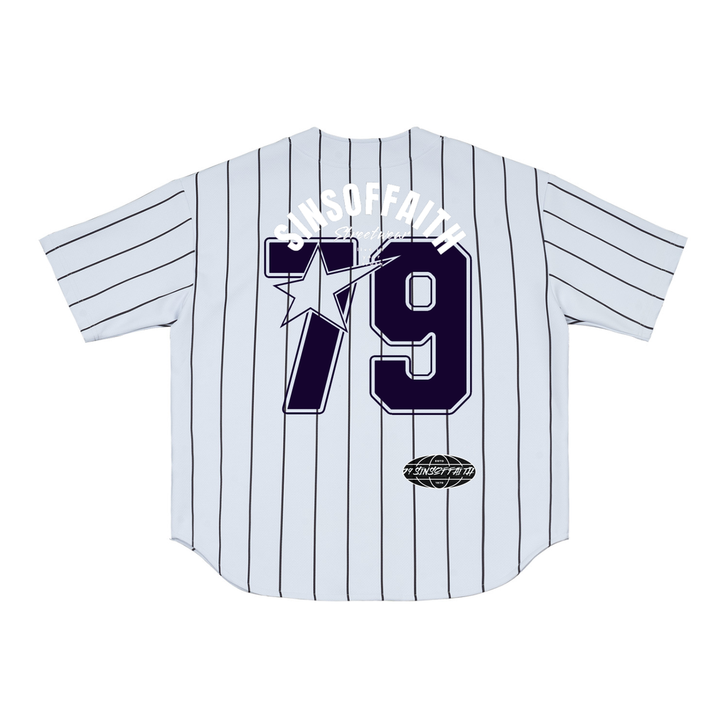 Pinstripe Baseball Jersey