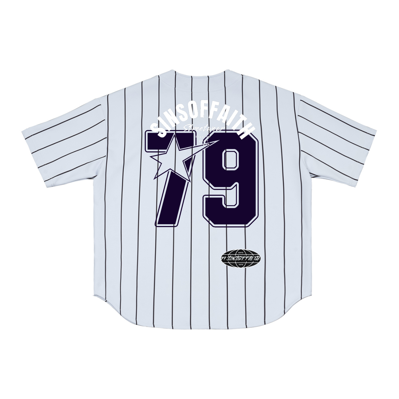 Pinstripe Baseball Jersey