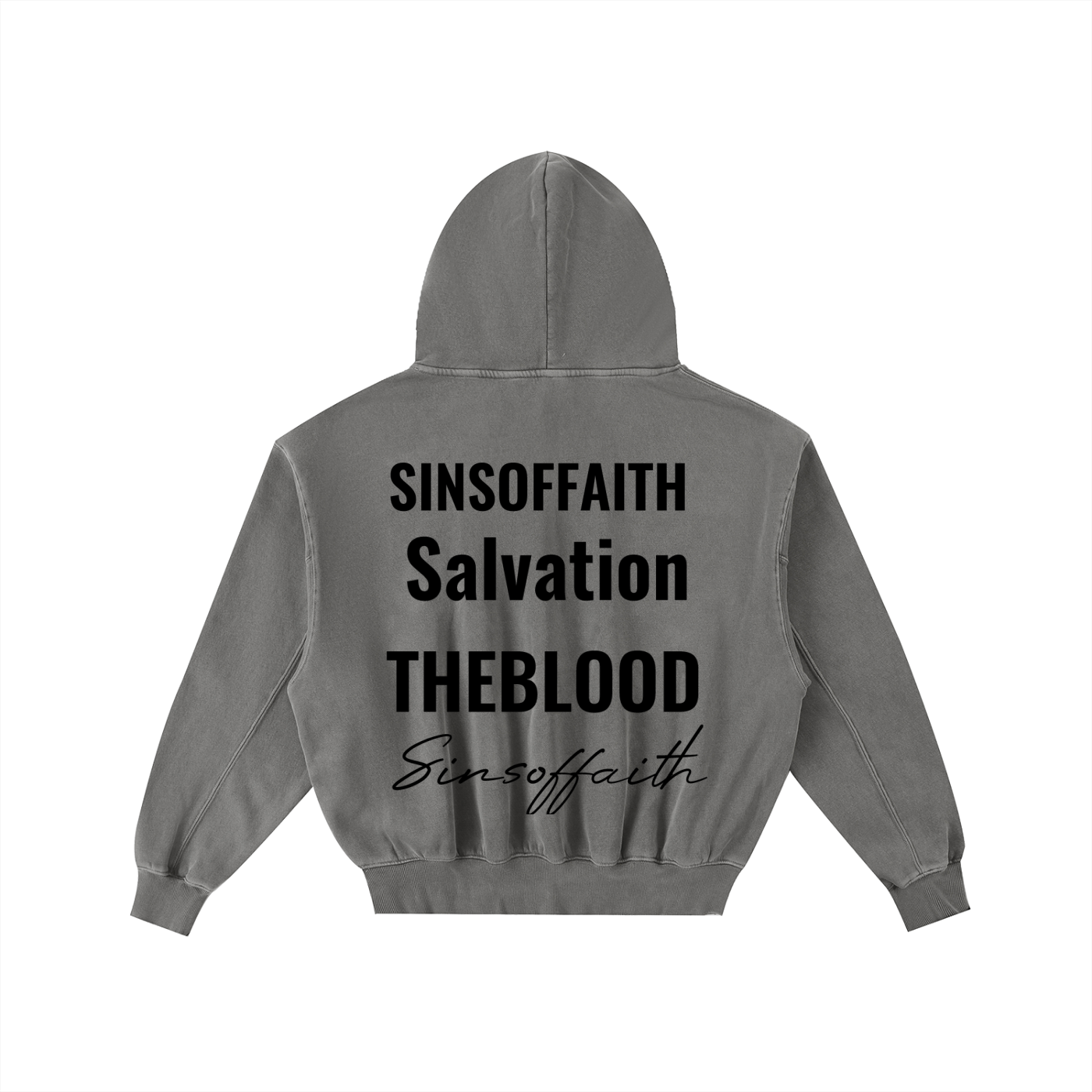 Frayed Enzyme Washed Fleece Hoodie