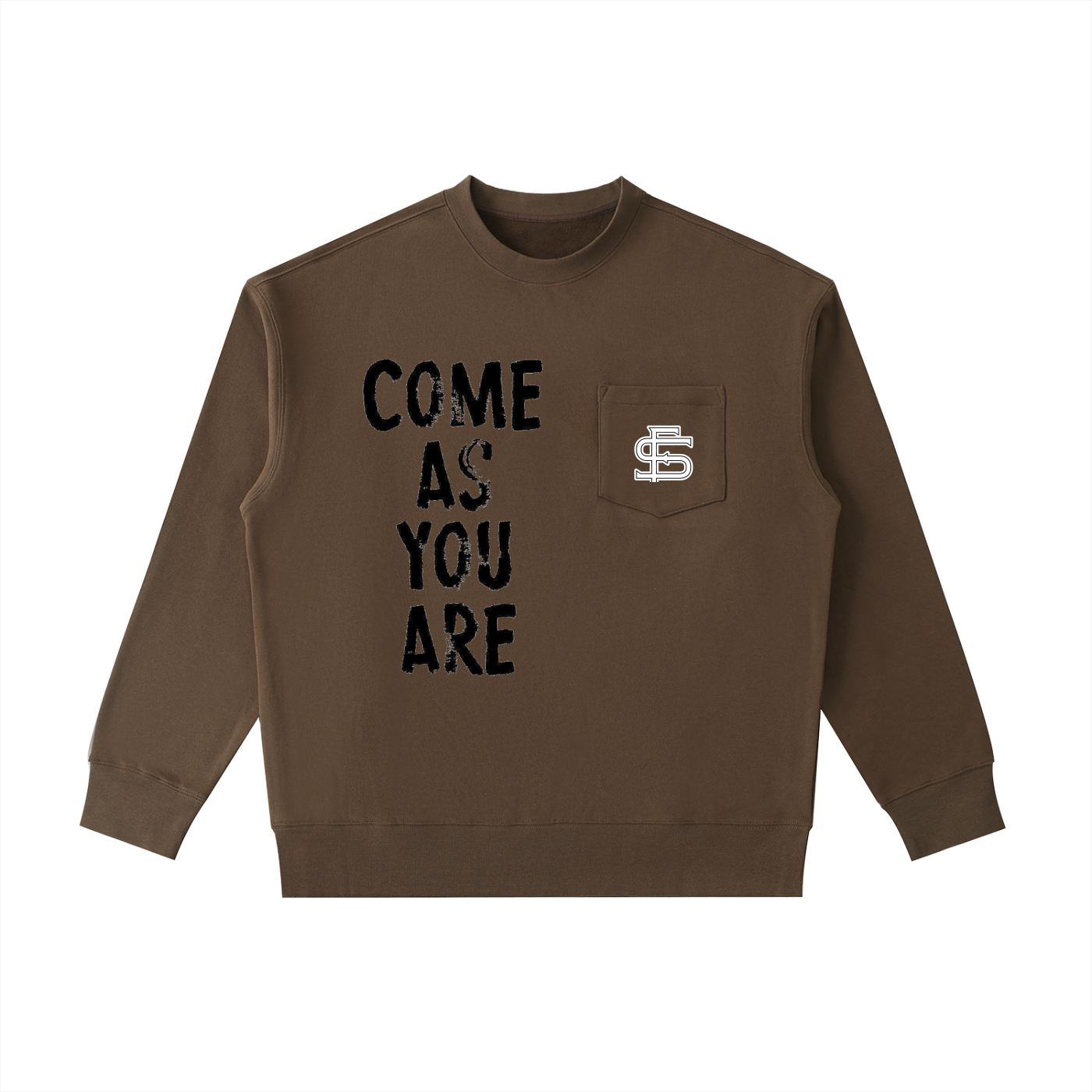 Heavyweight Patch Pocket Crewneck Sweatshirt