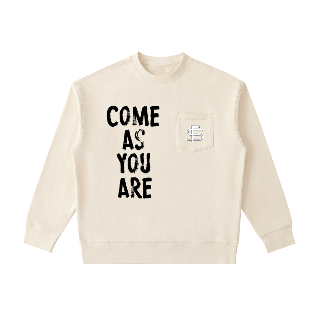 Heavyweight Patch Pocket Crewneck Sweatshirt