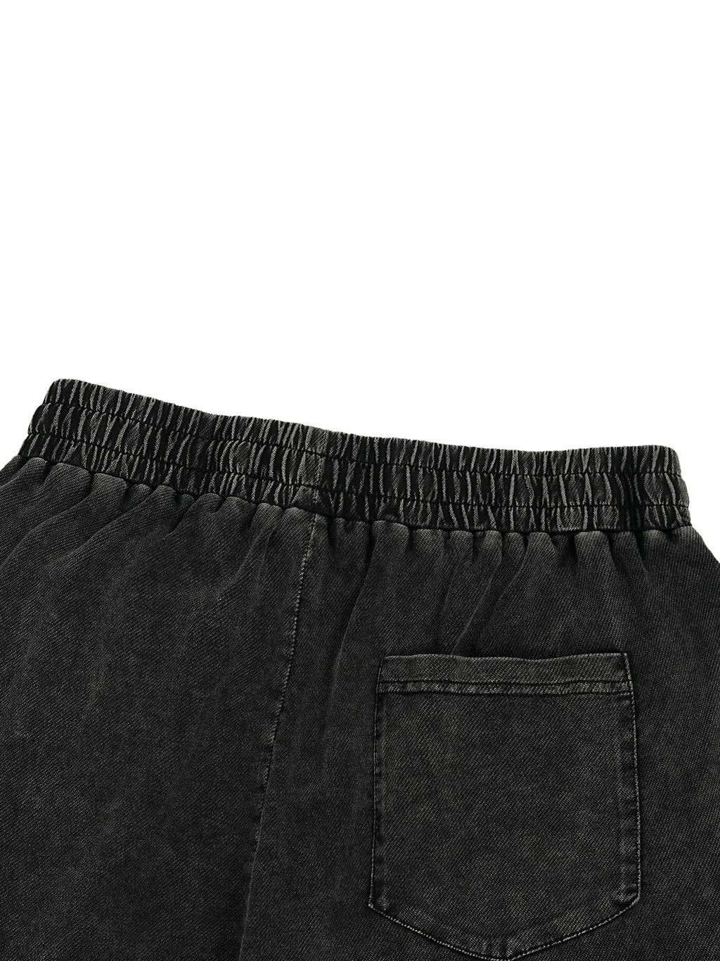 Snow Wash Drawstring Cotton Pants